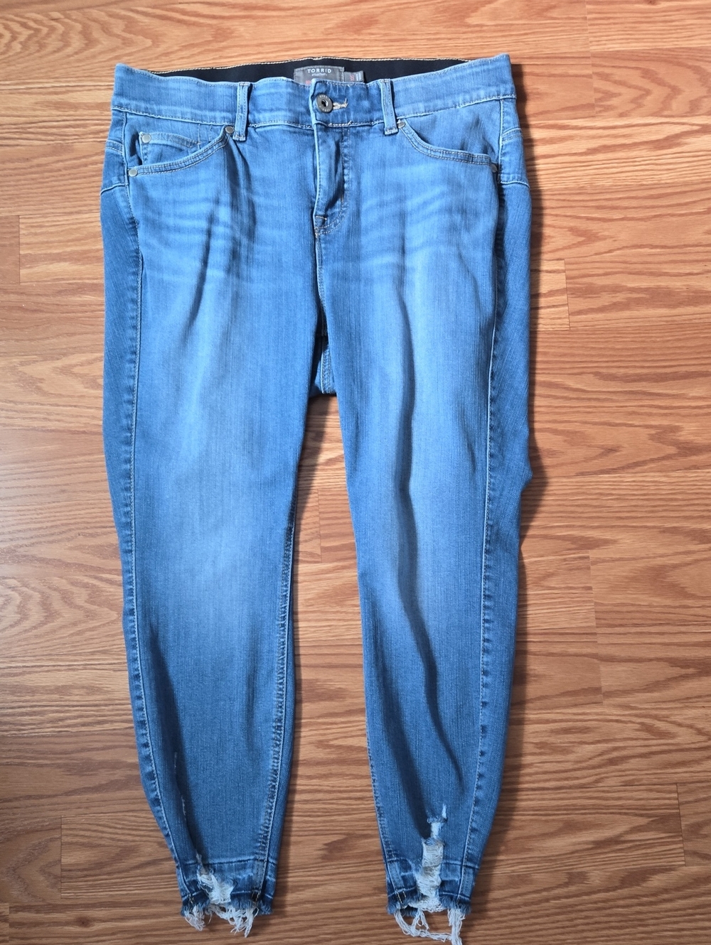 Torrid Bombshell Skinny Distressed Jeans